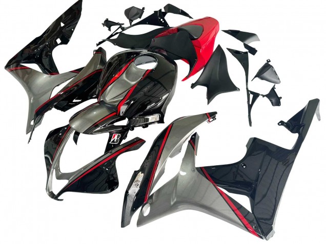 2007-2008 Silver Red Glossy Black Honda CBR600RR Motorcycle Fairings UK