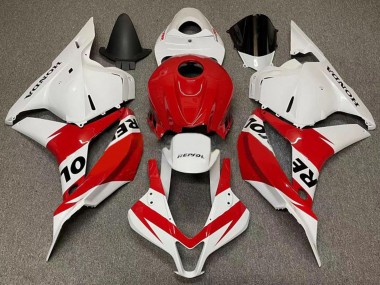 Buy 2007-2008 White Red Repsol Honda CBR600RR Motorcycle Fairings UK