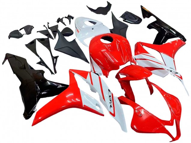 2007-2008 White Red Glossy Black Honda CBR600RR Motorcycle Fairing UK
