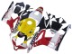 2007-2008 White Yellow Red Repsol HRC Honda CBR600RR Motorcycle Fairings UK