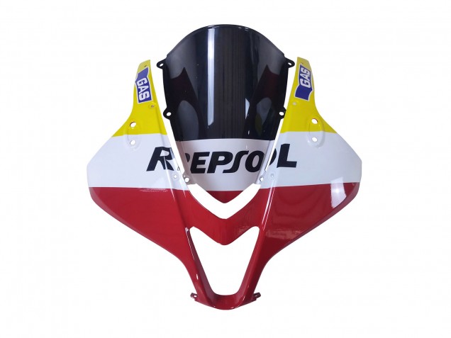 2007-2008 White Yellow Red Repsol HRC Honda CBR600RR Motorcycle Fairings UK