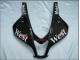 2007-2008 Glossy Black White West Honda CBR600RR Motorcycle Fairings UK