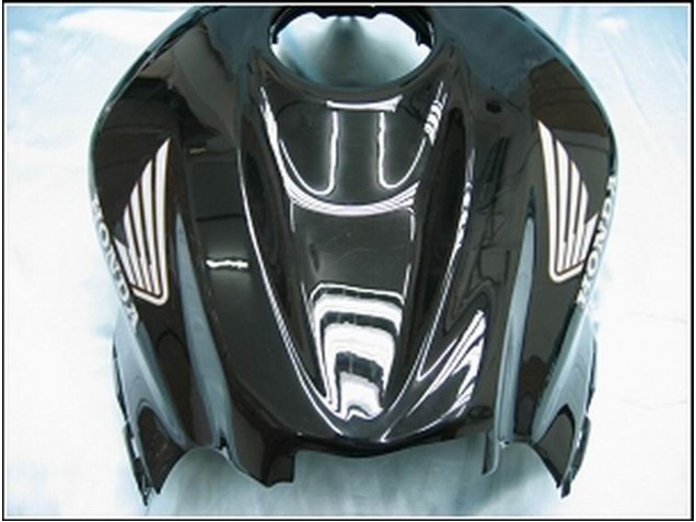 2007-2008 Glossy Black White West Honda CBR600RR Motorcycle Fairings UK
