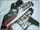 2007-2008 Glossy Black White West Honda CBR600RR Motorcycle Fairings UK
