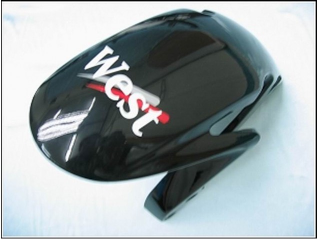 2007-2008 Glossy Black White West Honda CBR600RR Motorcycle Fairings UK
