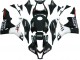 2007-2008 Glossy Black White West Honda CBR600RR Motorcycle Fairings UK