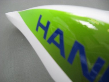 Buy 2007-2008 White Green Yellow Glossy Black Hannspree Honda CBR600RR Motorcycle Fairings UK