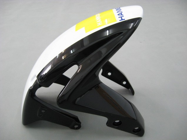 2007-2008 White Green Yellow Glossy Black Hannspree Honda CBR600RR Motorcycle Fairings UK
