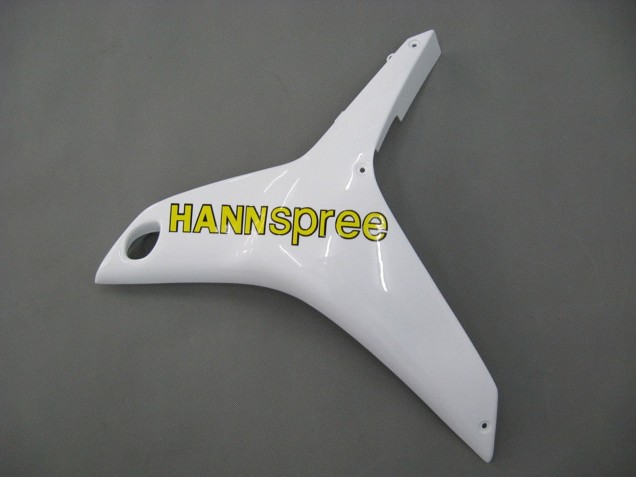 2007-2008 White Green Yellow Glossy Black Hannspree Honda CBR600RR Motorcycle Fairings UK
