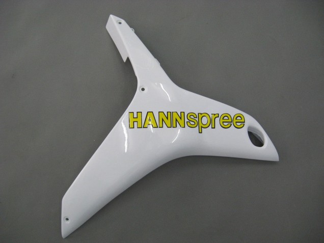 2007-2008 White Green Yellow Glossy Black Hannspree Honda CBR600RR Motorcycle Fairings UK