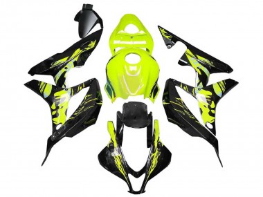 Buy 2007-2008 Yellow Glossy Black Honda CBR600RR Motorcycle Fairings UK