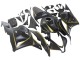 2009-2012 Matte Black Gold Honda CBR600RR Motorcycle Fairings UK