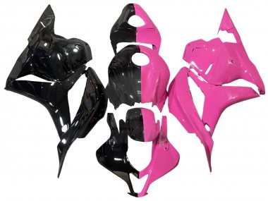 Buy 2009-2012 Pink Glossy Black Split Honda CBR600RR Motorcycle Fairings UK