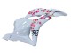 2009-2012 White Cherry Blossom Glossy Black Honda CBR600RR Motorcycle Fairings UK