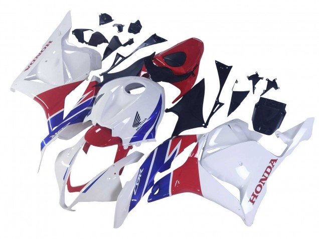 2009-2012 White Red Blue Honda CBR600RR Motorcycle Fairings UK