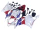 2009-2012 White Red Blue Honda CBR600RR Motorcycle Fairings UK