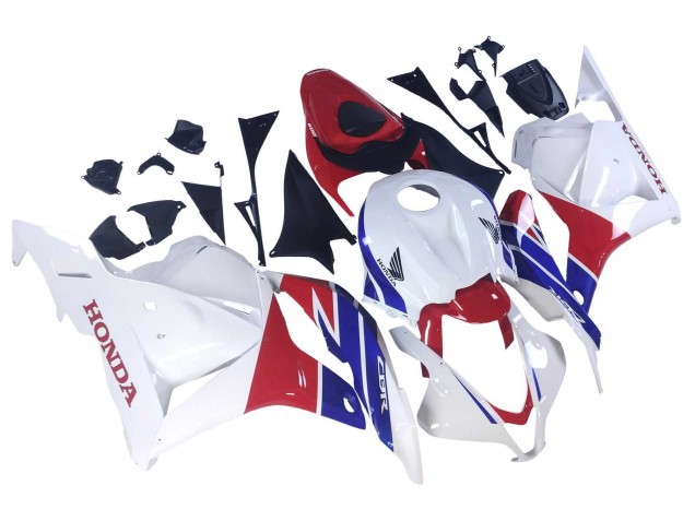 2009-2012 White Red Blue Honda CBR600RR Motorcycle Fairings UK