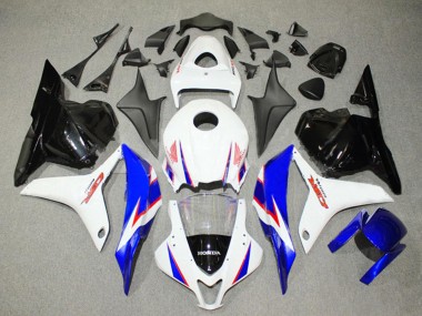 Buy 2009-2012 White Blue Glossy Black Honda CBR600RR Bike Fairings UK