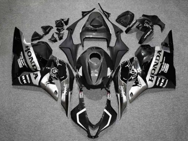 Buy 2009-2012 Silver Glossy Black HRC Honda CBR600RR Motorcycle Fairings UK