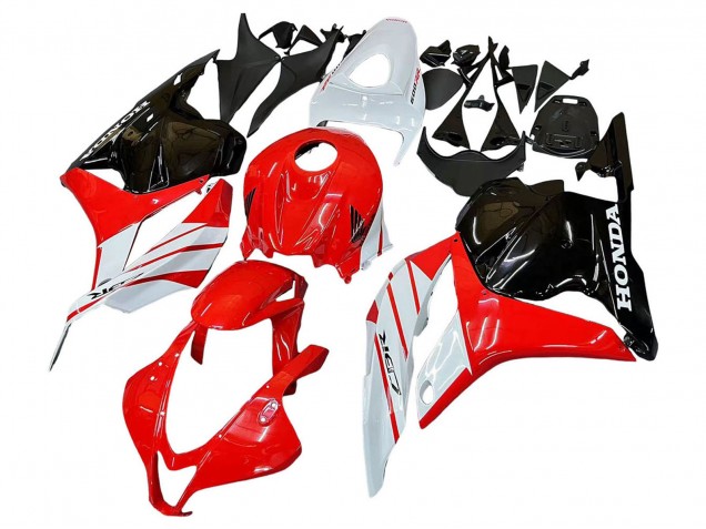 2009-2012 White Red Glossy Black Honda CBR600RR Motorcycle Fairing UK