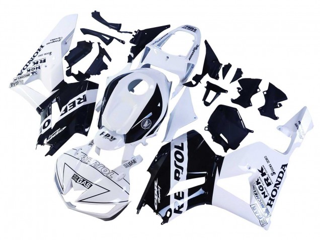 2013-2026 White Glossy Black Repsol Honda CBR600RR Motorcycle Fairings UK