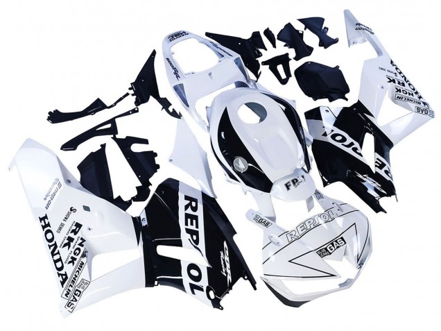 2013-2026 White Glossy Black Repsol Honda CBR600RR Motorcycle Fairings UK