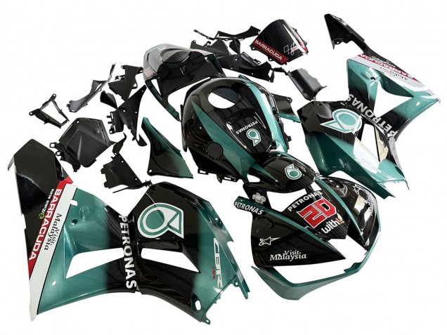 2013-2026 Teal Blue Glossy Black Petronas 20 Honda CBR600RR Motorcycle Fairing UK