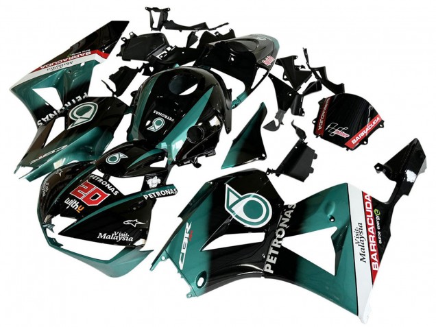 2013-2026 Teal Blue Glossy Black Petronas 20 Honda CBR600RR Motorcycle Fairing UK