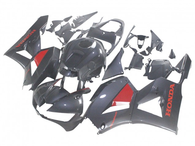 2013-2023 Black Carbon Fiber Red Honda CBR600RR Motorcycle Fairings UK