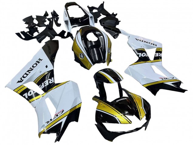 2013-2026 White Gold Glossy Black Repsol Honda CBR600RR Motorcycle Fairings UK