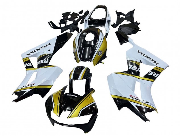 2013-2026 White Gold Glossy Black Repsol Honda CBR600RR Motorcycle Fairings UK