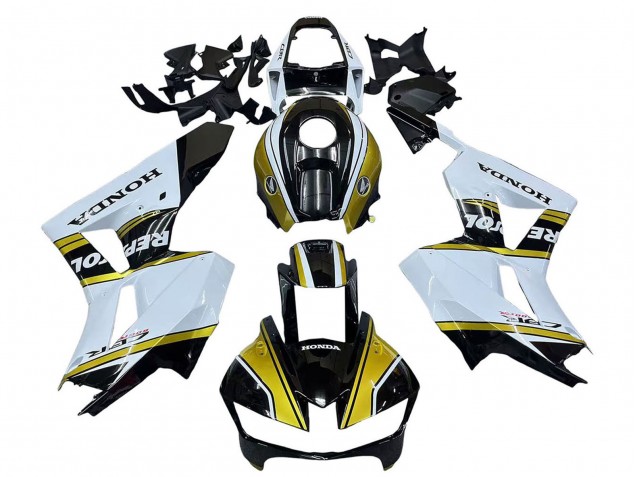 2013-2026 White Gold Glossy Black Repsol Honda CBR600RR Motorcycle Fairings UK