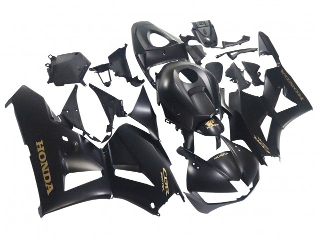 2013-2023 Matte Black Gold Decals Honda CBR600RR Motorcycle Fairings UK