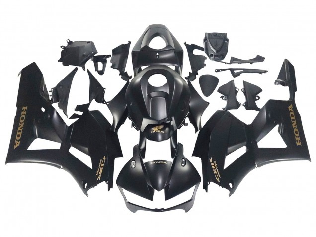 2013-2023 Matte Black Gold Decals Honda CBR600RR Motorcycle Fairings UK