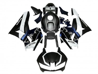 Buy 2013-2023 Black Carbon Fiber White Blue Red Bull Honda CBR600RR Motorcycle Fairings UK