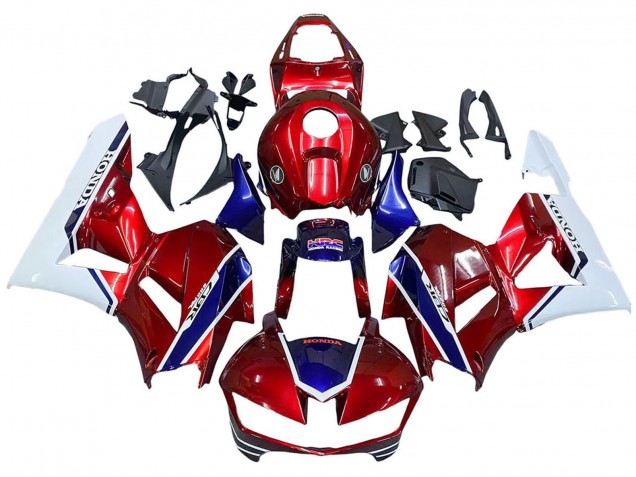2013-2026 White Red Blue HRC Honda CBR600RR Motorcycle Fairings UK