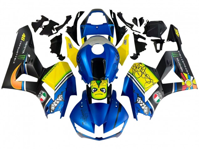 2013-2026 Blue Yellow Matte Black Green Monster Shark Honda CBR600RR Motorcycle Fairings UK
