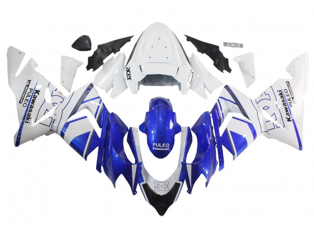 2004-2005 Black White Kawasaki ZX10R Motorcycle Fairing UK