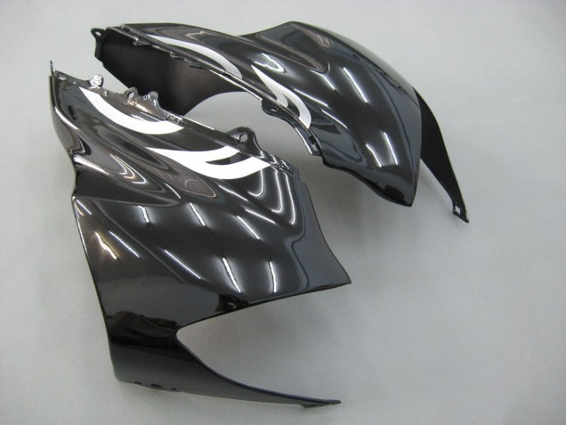 2004-2005 Black White Kawasaki ZX10R Motorcycle Fairings UK