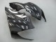 2004-2005 Black White Kawasaki ZX10R Motorcycle Fairings UK