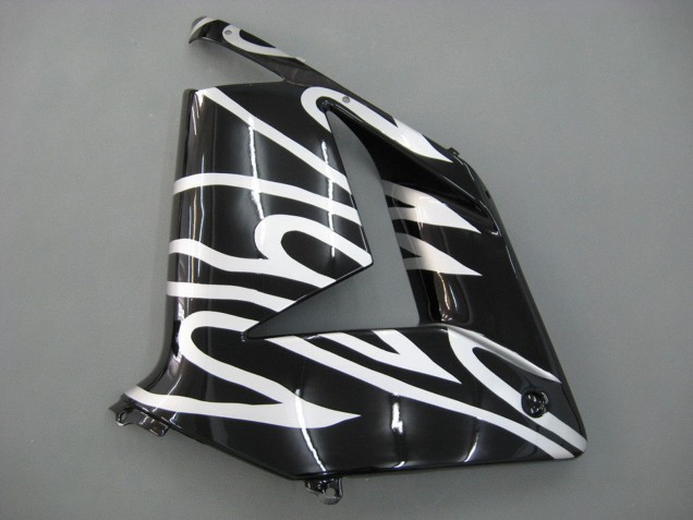 2004-2005 Black White Kawasaki ZX10R Motorcycle Fairings UK