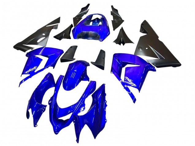 2004-2005 Blue Black Ninja Kawasaki ZX10R Motorcycle Fairings UK