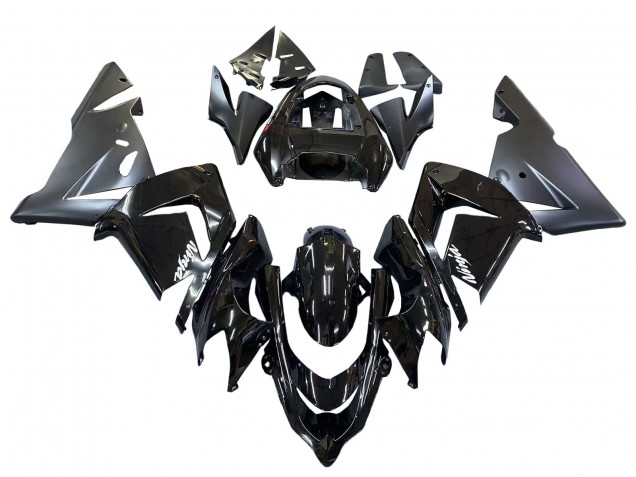 2004-2005 Glossy Matte Black Ninja Kawasaki ZX10R Motorcycle Fairings UK