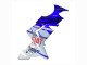 2004-2005 Glossy Blue White Fiat Motul Kawasaki ZX10R Motorcycle Fairings UK