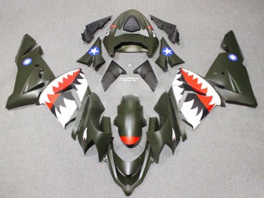 Buy 2004-2005 Silver Black Ninja Kawasaki ZX10R Motorcycle Fairings UK
