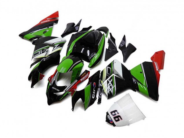 2004-2005 White Black Green Elf Kawasaki ZX10R Motorcycle Fairings UK