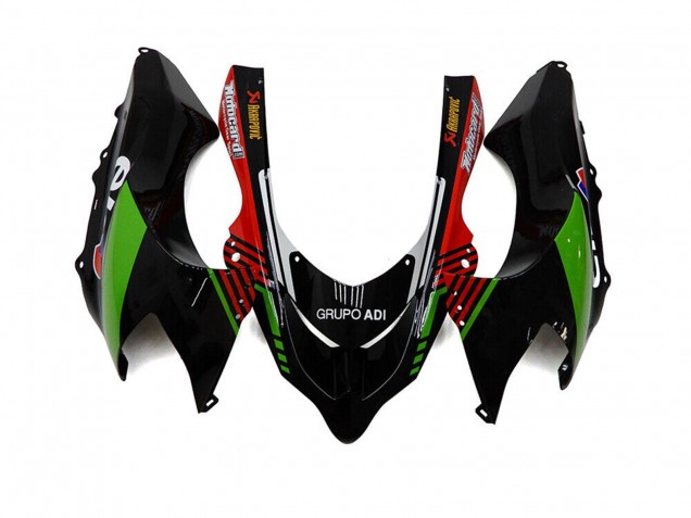 2004-2005 White Black Green Elf Kawasaki ZX10R Motorcycle Fairings UK