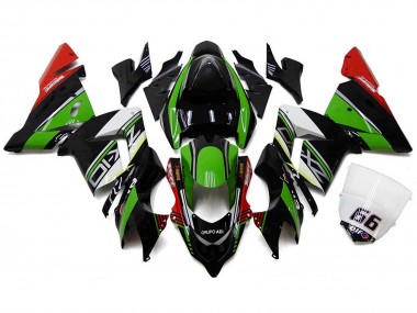 Buy 2004-2005 White Black Green Elf Kawasaki ZX10R Motorcycle Fairings UK