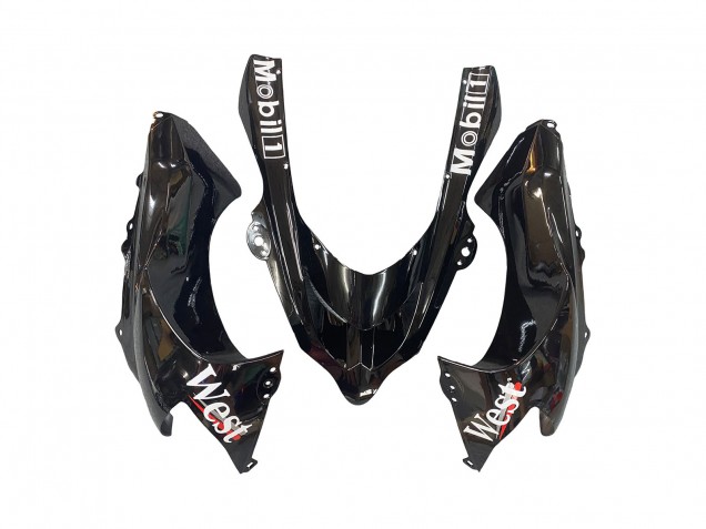 2004-2005 White Black West Ninja Kawasaki ZX10R Motorcycle Fairings UK
