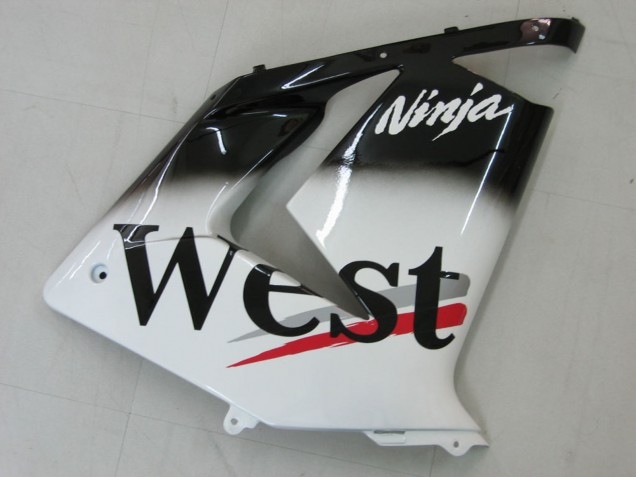 2004-2005 White Black West Ninja Kawasaki ZX10R Motorcycle Fairings UK